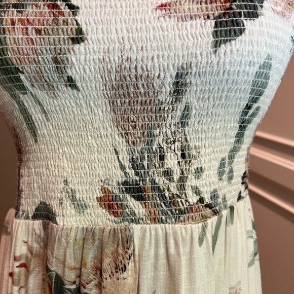 Summer floral linen dress - Picture 3 of 6